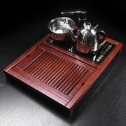家用简约实木茶盘套装全自动一体，电热磁炉功夫茶具小茶台茶海排水