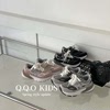 儿童运动鞋2024春季男童跑步鞋软底真皮N字鞋女童休闲鞋网面