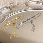银色灵蛇形锆石手链女生闺蜜手链轻奢小众设计感手串手绳饰品