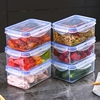 饭盒外出露营保鲜盒户外食物收纳盒塑料水果打包盒春游野餐盒方形