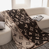 双面印花法兰绒毯子单双人(单双人，)盖毯珊瑚绒毛毯，加厚冬季午睡毯现代简约