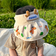 婴儿帽子夏季宝宝可爱超萌空顶帽，春秋薄款遮阳防晒男童女童太阳帽