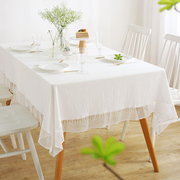唯米99欧式田园蕾丝家用餐桌布艺长方形台布茶几巾防尘布遮盖巾