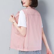 薄款马甲外套女2024新款春夏季空调衫大码显瘦坎肩百搭背心防晒衣