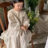 2024春季童裙韩版女童洋气蕾丝花边裙儿童甜美公主裙连衣裙