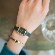 Julius手表森系复古简约方形气质文艺学生防水石英女表腕表