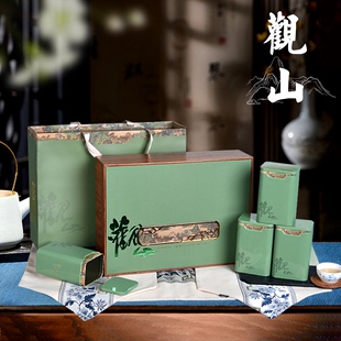2024高档日照崂山绿茶，茶叶包装龙井碧螺春，竹叶青盒空盒定