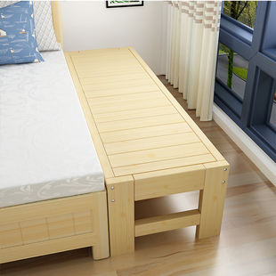 床架加宽床加长实木床松木床架单人床儿童双人床拼接床可