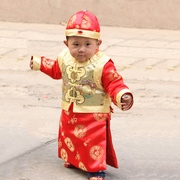 宝宝唐装男童古装阿哥冬季婴儿，周岁礼服过年衣服喜庆新年装拜年服