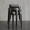 塑料凳子家用可叠放加厚方凳现代简约餐桌凳轻奢软包凳备用小椅子