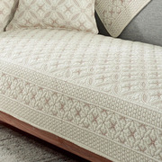 纯棉沙发垫四季布艺防滑全棉高端盖布套罩冬季款通用坐垫2023