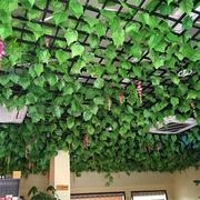初衷仿真葡萄藤条绿叶假植物，藤蔓遮挡叶室内装饰，塑料蔓绿叶子假花