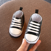 春秋夏婴儿鞋子学步软布底防滑男女宝宝1岁婴儿单透气帆布学歩鞋