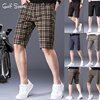 夏季高尔夫服装男golf男士短裤中裤golf球裤男裤透气格子裤子