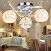 宽朵餐厅吊灯卧室温馨浪漫客厅简约现代饭厅三头个性创意吊顶灯具