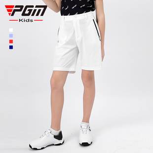 PGM儿童高尔夫裤子男童春夏季运动短裤弹力腰带青少年服装