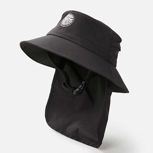 ripcurl冲浪款渔夫帽，男女防晒防紫外线遮阳帽，沙滩帽可拆卸颈帘