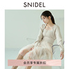 snidel2024春夏，甜美针织开衫薄纱拼接连衣裙，两件套swno241101
