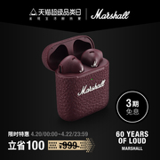 MARSHALL MINOR III马歇尔真无线蓝牙耳机半入耳式运动耳塞跑步