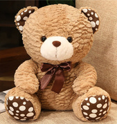波点泰迪熊送你喜欢的礼物毛绒，布艺类玩具熊熊毛绒玩具物吉祥兔年