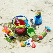 Toyroyal日本皇室沙滩玩具套装宝宝戏水洗澡花洒水桶水挖沙工具