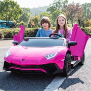兰博基尼儿童电动车超大四轮遥控汽车宝宝小孩，玩具车可坐大人双人