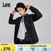 Lee标准版型黑色翻领工装口袋男牛仔衬衫休闲LMT007084100-614