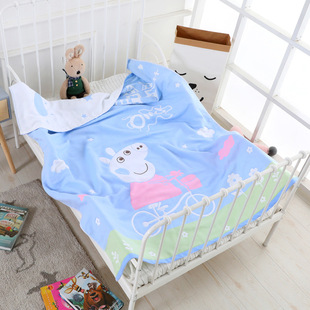 婴儿纯棉6六层纱布儿童毛巾被幼儿园，空调被宝宝夏季午睡盖毯盖被