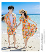 蜜月旅游情侣装夏2024泰国海边超仙沙滩，裙云南泼水节穿搭套装