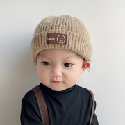秋冬款儿童针织地主，帽男童女宝宝洋气，韩版瓜皮帽冬季婴儿毛线帽子