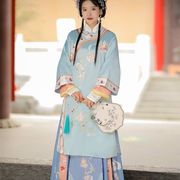 中式婚礼喜娘服清朝古装女装，秀禾服民国少奶奶演出原创小姐常
