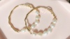 14k包金树枝，巴洛克异形珍珠手链