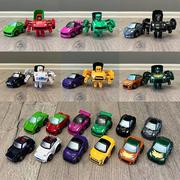 q版迷你变形小汽车机器人玩具，部分合金幼儿园男孩儿童模型礼物