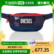 日本直邮Diesel迪赛 男士 MIX 尼龙腰包 藏蓝色 T6062