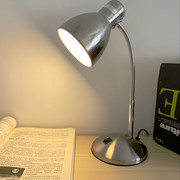 老式金属LED书桌床头灯办公复古护眼台灯E27螺口黄光可调光插电式