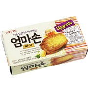 韩国进口零食乐天蜂蜜妈妈手派饼干127g手工千层酥饼零食小吃休闲