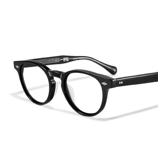 april-ang轻奢复古眼镜全框反素颜，板材茶色男女可配度数近视镜架