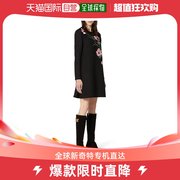 99新未使用香港直邮valentino女士，黑色羊毛连衣裙tb3vaq07-
