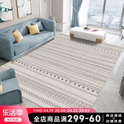 北欧现代简约地毯ins风格摩洛哥卧室床边客厅，沙发茶几毯地垫复古