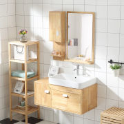 实木浴室柜卫浴柜橡木，吊柜洗漱台洗面盆组合洗浴手池整体盆60
