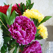 塑料花仿真花假花客厅富贵大牡丹花装饰花，落地套装花束花艺大朵