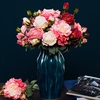 高档玫瑰牡丹花束，假花仿真花摆设客厅，装饰花艺摆件绢花高端摆花