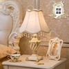 装饰欧式台灯卧室暖光奢华床头灯遥控创意时尚结婚灯婚房宫廷欧式