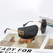 MIU MIU缪缪墨镜女Bluye张元英同款复古大框SMU54Y个性太阳眼镜