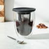 bodum-波顿teaforone双壁透明玻璃，带滤茶器茶杯350ml