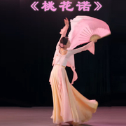 扇子折扇中国风古典舞跳舞桃花诺原版大扇子舞蹈扇成人表演专用扇