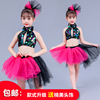 儿童演出服亮片蓬蓬裙幼儿园现代舞纱裙表演服六一女童爵士舞蹈服