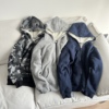 棉袄中大童羊羔绒，棉衣舒适保暖外套童装拉链，加厚卫衣100-160
