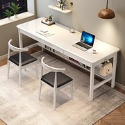 实木书桌加长版长条桌子家用办公电脑桌简约会议桌双三人写字