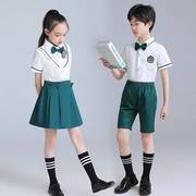 中小学生大合唱表演服装英伦风校服歌朗诵礼服元旦儿童幼儿园园服